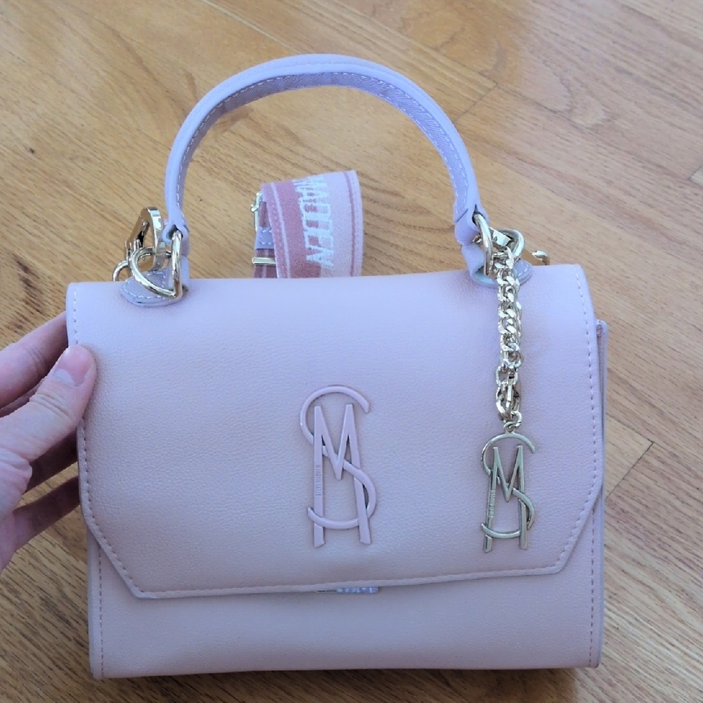 Light Pink Guitar Strap Crossbody Bag - Picture 11 of 16